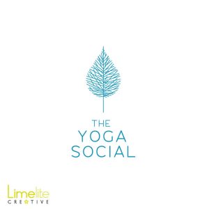 This is a picture of a logo designed by Alison at Limelite Creative for The Yoga Social in Fife