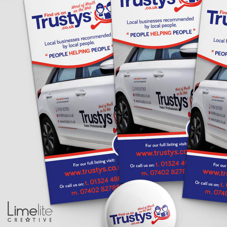 Leaflet Design | Trustys | Word of Mouth on the Web