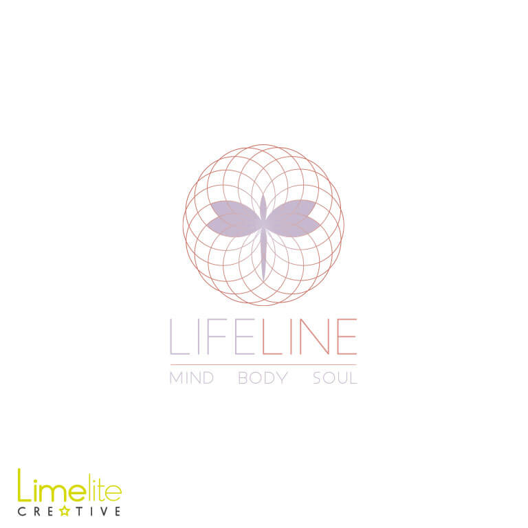This is a picture of a logo design by Alison at Limelite Creative for Lifeline Mind Body Soul in Falkirk