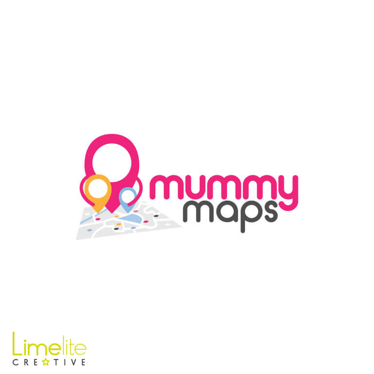 This is a picture of a logo designed by Alison at Limelite Creative for Mummy Maps in Falkirk