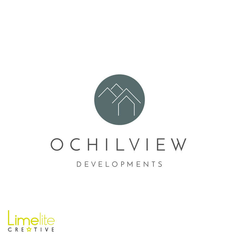 This is a picture of a logo design by Alison at Limelite Creative for Ochilview Developments in Falkirk
