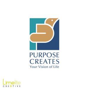 This is a picture of a logo designed by Alison at Limelite Creative for Purpose Creates